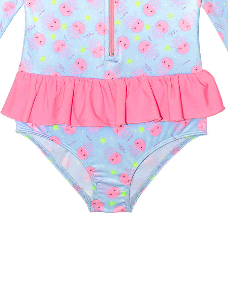 Body bikini para niña con protección solar UPF 50+