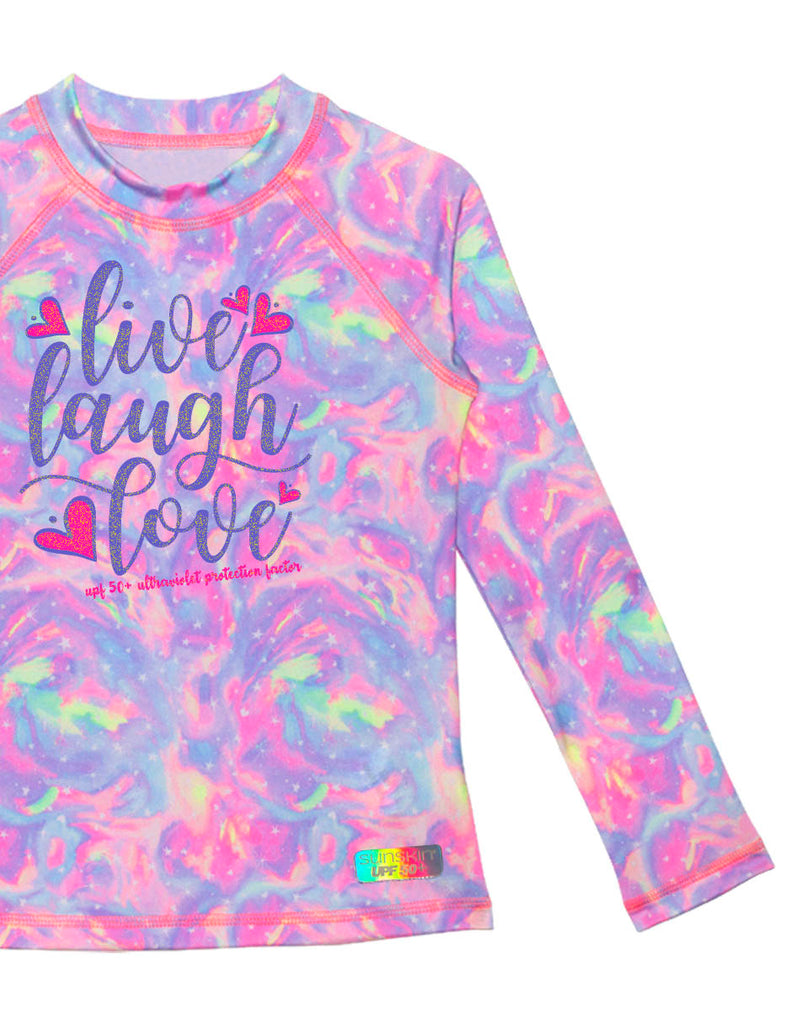 Rashguard con protección solar UPF 50+ para niña