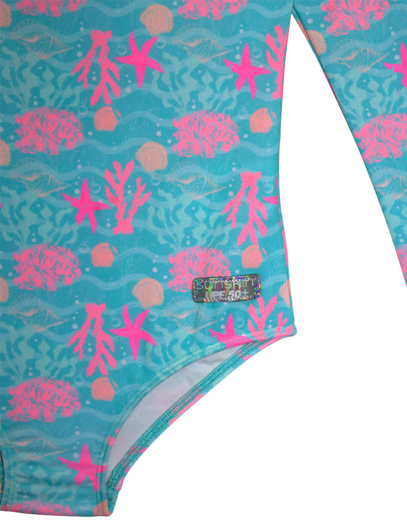 Body bikini para niña con protección solar UPF 50+